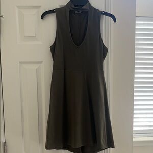 Express Olive Green Mini Dress